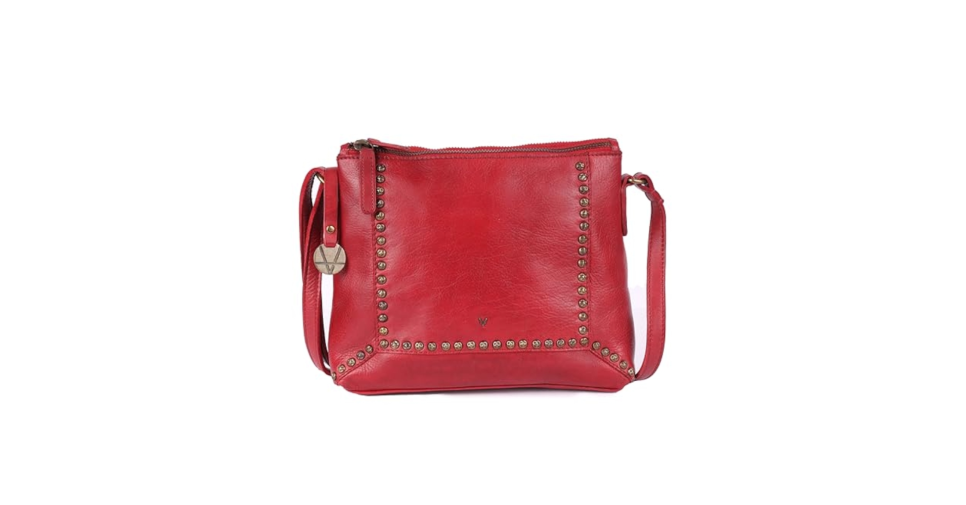 バッグ Italian studded leather shoulder bag Genuine Italian Leather Boho Studded Crossbody Shoulder Bag